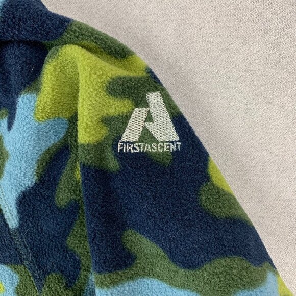 Eddie Bauer First Ascent Mens Sweater Large Camo Fleece Cloud Layer Pro 1/4 Zip - Picture 3 of 8